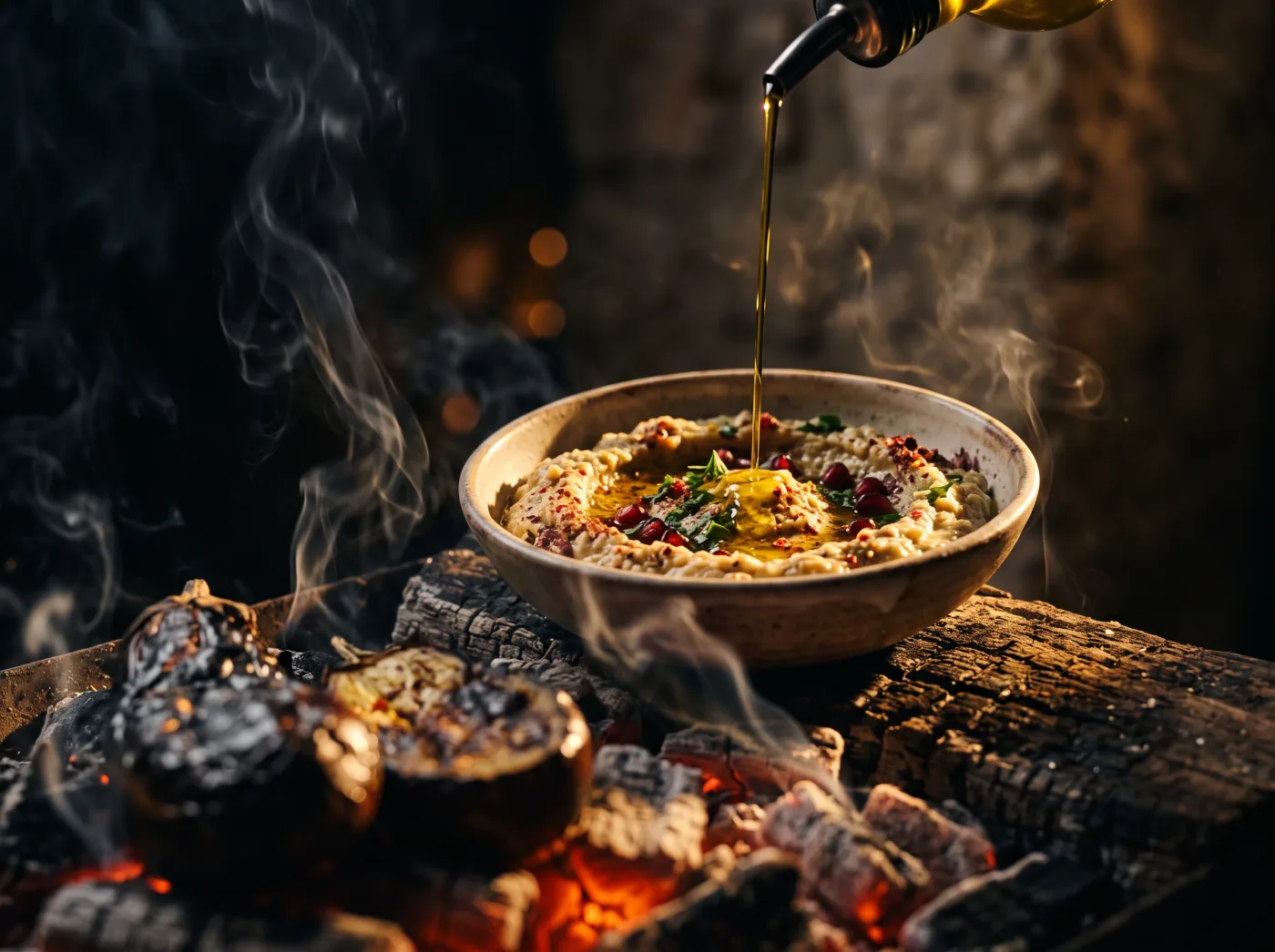 Közlenmiş Patlıcan Salatası